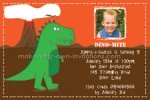 Dinosaur birthday invitation