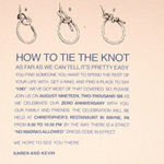Tie the knot wedding invitations