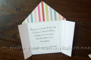 circus invitation wording