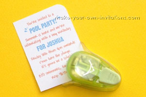 pool party invitation party info