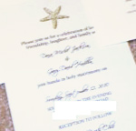 starfish wedding invitations