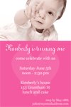 chloes first birthday invitation