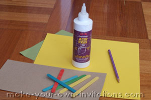 popsicle invitation supplies